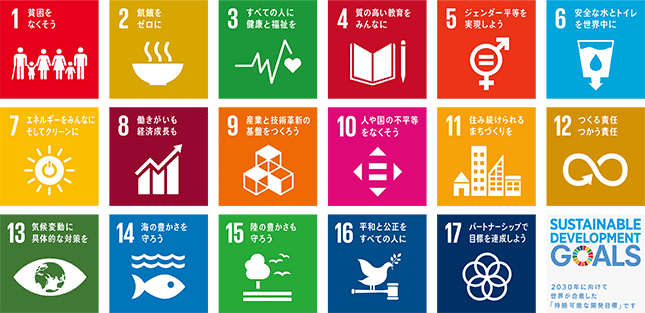 SDGsの17の持続可能な開発目標