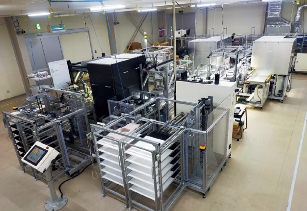 アパレル製品の接着縫製ラインの自働化