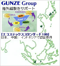 静電気抑制処理で縫製時のフープが安定します