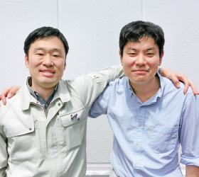 QOL研究所 研究室　岩澤亮（左）・井出啓太（右）
