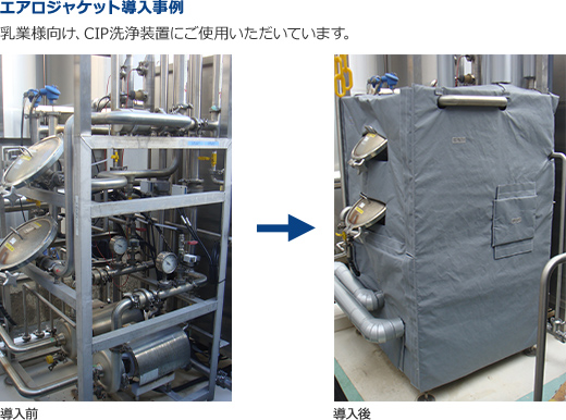 乳業様向け、CIP洗浄装置にご使用いただいています。
