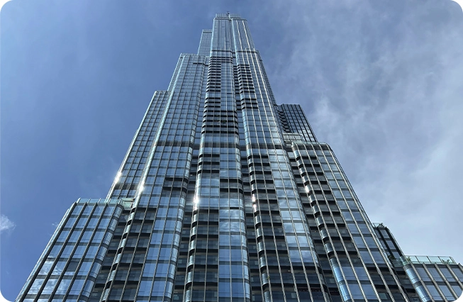 営業事務所が入居しているホーチミン市内のビル